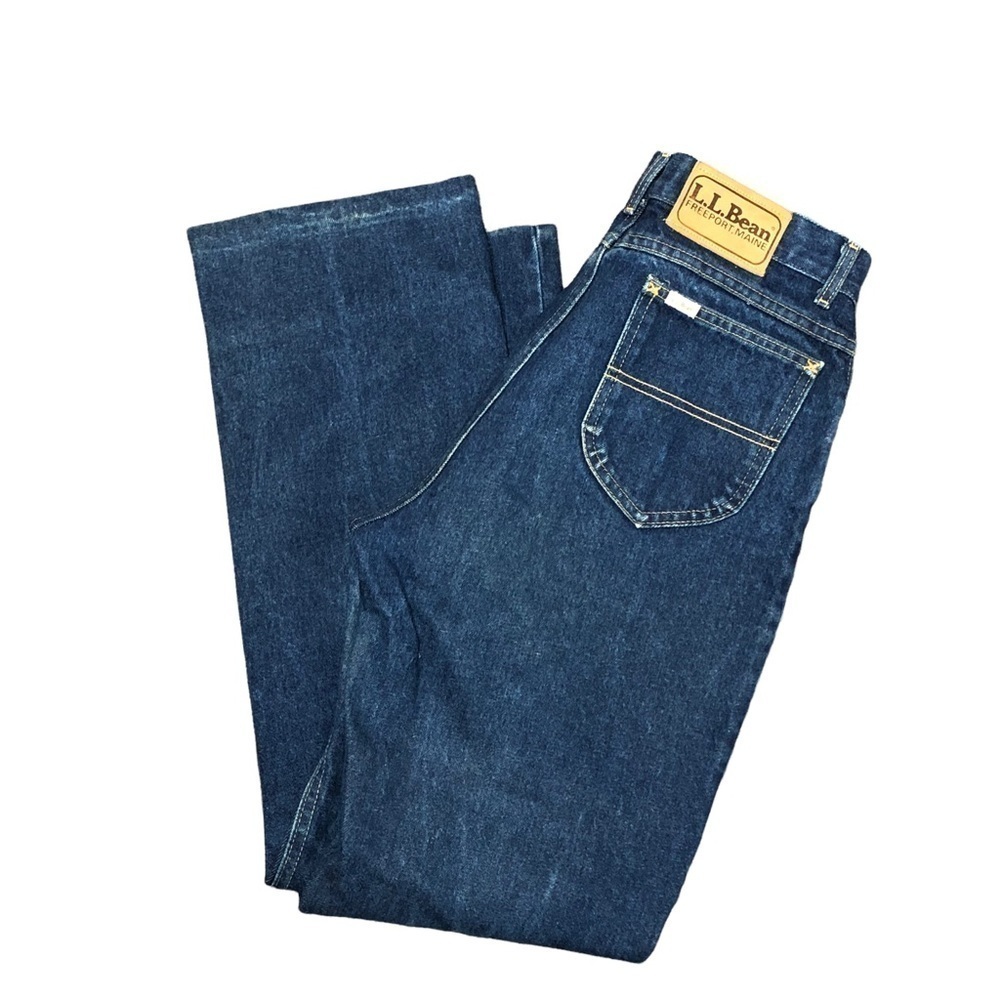 Vintage Ll Bean High Waisted Jeans Made In Usa Union Made 1970s 1980s